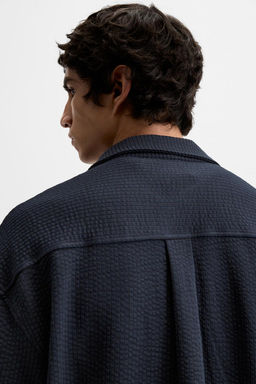 SEERSUCKER POLO SHIRT WITH ZIP - Zara фото 6