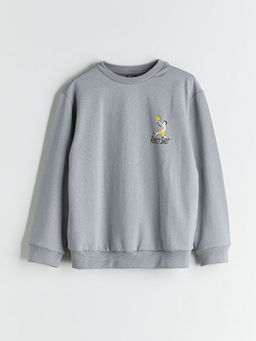 Bisiklet Yaka Erkek ?ocuk Sweatshirt