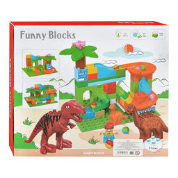 Конструктор "Игры с динозаврами" (50 дет.) в коробке