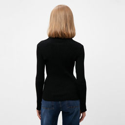 Джемпер женский на пуговицах MINAKU: Knitwear collection, чёрный, размер 46-48