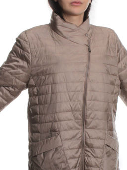 K-532 BEIGE Куртка демисезонная стеганая женская (70 гр. холлофайбер) - Fashion фото 2