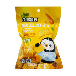Чипсы из маша с креветками Планета пингвинов Циэ Синцю (Qie Xingqiu), Китай, 33 г