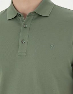 Haki Slim Fit Merserize Ti__rt - Pierre cardin фото 7