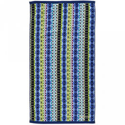 Missoni-3005 Полотенце махровое 50х90см, плотность 375гр/м2, 100% хлопок, велюр, синий, Bolangde (Китай)