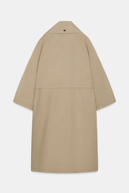 TRENCH OVERSIZE PA?UELO ZW COLLECTION LIMITED EDITION / kaki-med - Zara фото 8