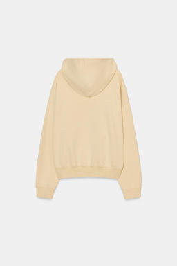 SUDADERA CAPUCHA EFECTO LAVADO / Amarillo - Zara фото 7