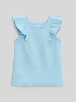 Топ детский Acoola Rosio для девочек голубой  фото 3