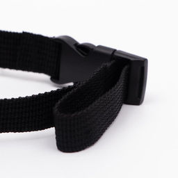 Намордник текстильный, размер 2 (длина по носу 4 см, обхват морды 20 см), чёрный - Пижон фото 4