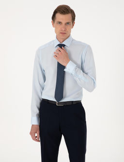 A__k Mavi Slim Fit Uzun Kollu G_mlek - Pierre cardin фото 4