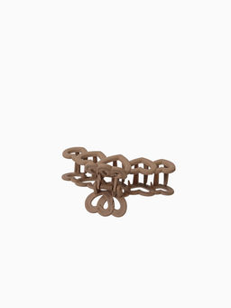 Цена за 12 шт. Крабик для волос «Леона», сердца матовый, 10 см, МИКС