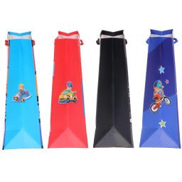 Пакет подарочный "Весёлый транспорт" 18*24*8,5 см, микс