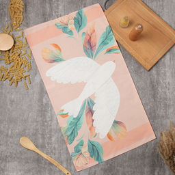 Полотенце Этель Птица счастья 40х73см, 100% хл, саржа 190 г/м2