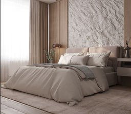 Постельное белье из вареного хлопка ХВ-014 бежевая полоса