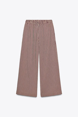 ZW COLLECTION STRIPED FLOWING TROUSERS - Zara фото 6
