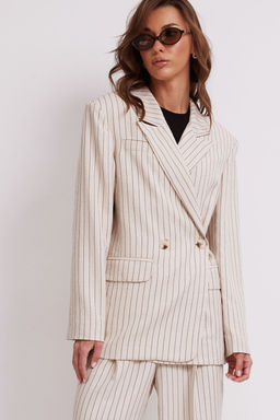 Костюм N.O.W. 1577 бежевый в полоску  фото 2