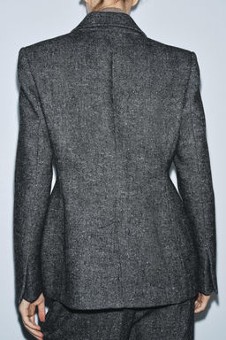 PEPLUM BLAZER WITH WOOL ZW COLLECTION - Zara фото 4