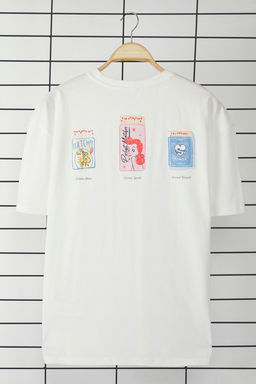 TRENDYOL MAN Siyah Oversize/Genis Kesim Bask?l? %100 Pamuk T-Shirt TMNSS25TS00108 - Trendyolmilla фото 7