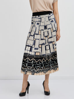 юбка плиссированная с абстрактным узором - Glenfield фото 3