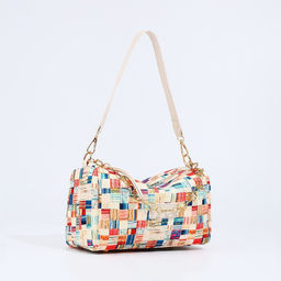 Сумка кросс-боди на молнии, цвет бежевый/разноцветный - Simaland фото 3