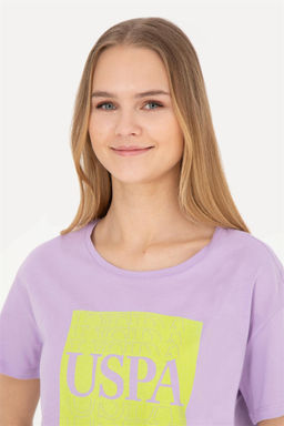 Женская сиреневая футболка - U.s. polo assn фото 3