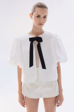 Blusa con mangas globo - H&m фото 2