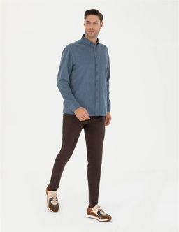 Koyu Mavi Regular Fit Uzun Kollu G_mlek - Pierre cardin фото 4