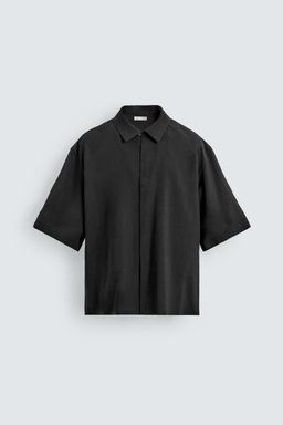 Рубашка Fluida Relaxed Fit черная