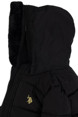 Черное пальто для девочки - U.s. polo assn фото 4