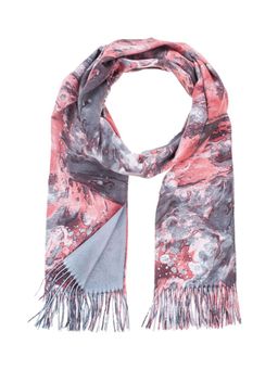 Палантин из полиэстера и вискозы с бахромой