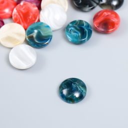 Декор для творчества пластик «Мраморные кружочки», набор 24 шт., 1.2×1.2×0.5 см