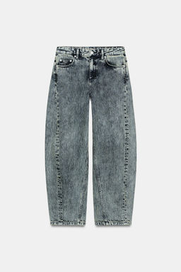 ZW COLLECTION RELAXED FIT MID-WAIST BALLOON JEANS - Zara фото 11