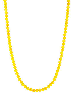 Бусы Шары из полупрозрачного лимонного янтаря