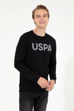 Мужской черный базовый свитшот - U.s. polo assn фото 3