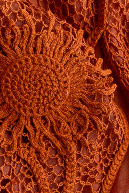Vestido efecto crochet con volantes - H&m фото 4