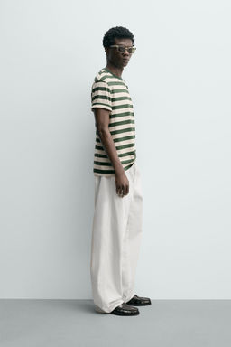 CAMISETA MANGA CORTA RAYAS / rayas - Zara фото 4