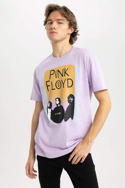 Футболка Pink Floyd Regular Fit с круглым вырезом и короткими рукавами - Defacto фото 6