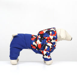 Комбинезон Go-Иди с утяжкой, размер 12 (ДС 28, ОГ 38, ОШ 27 см), синий/камуфляж - Simaland фото 2