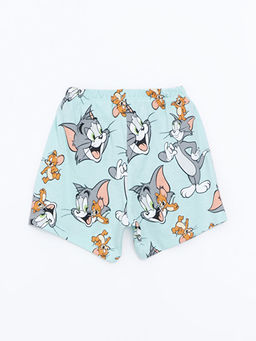 Tom & Jerry Bask?l? Erkek Bebek Pijama Alt