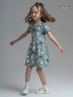 Платье Лето котята хаки - Sovalina фото 25