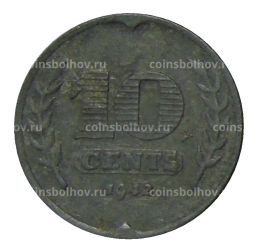 10 центов 1942 года Нидерланды