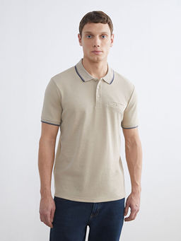 Polo Yaka K?sa Kollu Erkek Dokulu Ti??rt