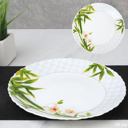 Тарелка 190 мм / LHP-75 (6773) /уп 6/72/ Бамбук с орхидеей