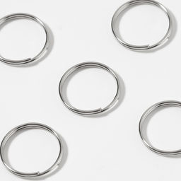 Цена за 6 шт. Кольцо для брелока, d = 14 мм, 20 шт, цвет серебряный