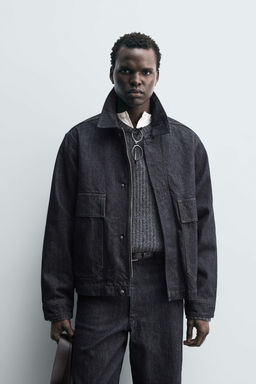 DENIM JACKET WITH POCKETS - Zara фото 2