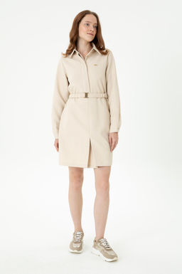 U. S. Polo Assn Женское кремовое тканое платье - U.s. polo assn фото 17