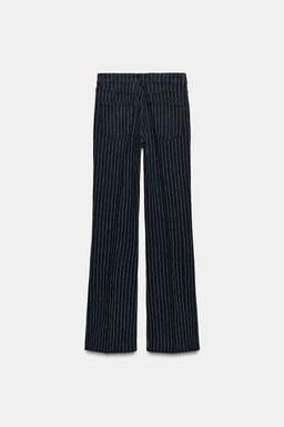JEANS ZW COLLECTION FLARE TIRO ALTO RAYAS / Azul - Zara фото 7