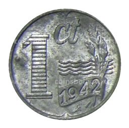 1 цент 1942 года Нидерланды