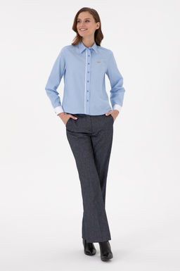 Женские брюки из парусины цвета индиго Неожиданная скидка в корзине - U.s. polo assn фото 3