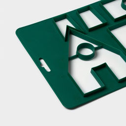 Цена за 2 шт. Форма для печенья новогодняя Доляна Пряничный домик, пластик, 28?19 см, зелёная