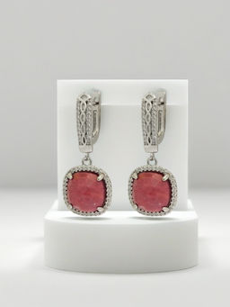 Серьги "Родонит"